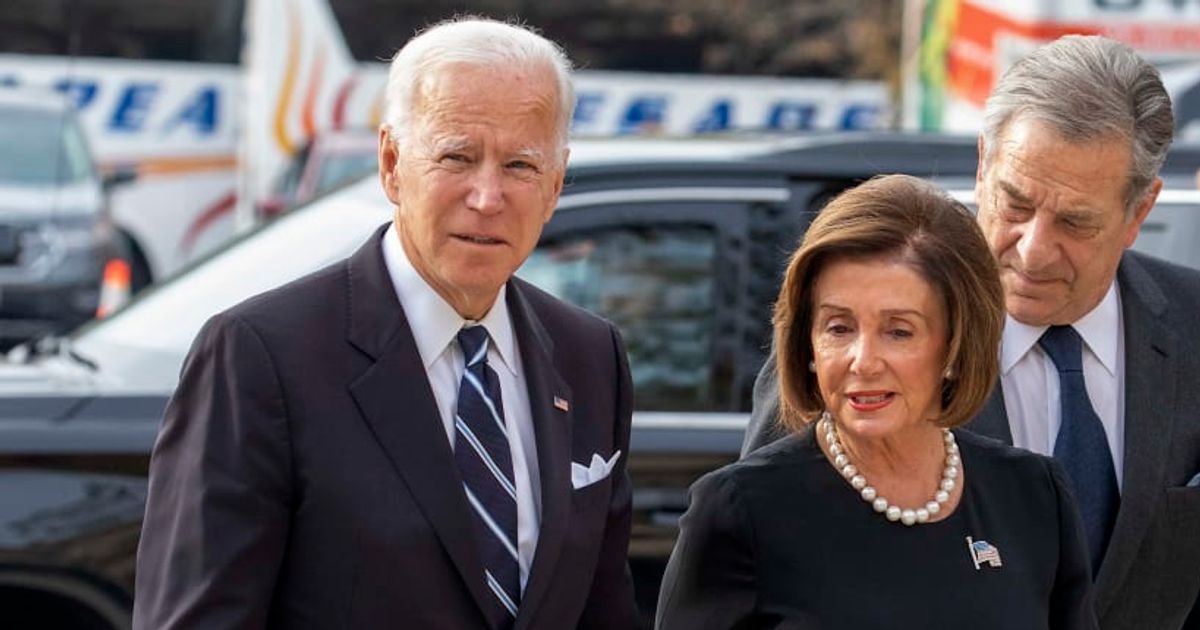 Joe Biden honored former Speaker Nancy Pelosi with the Presidential Medal of Freedom on May 3, 2024 (Getty Images)