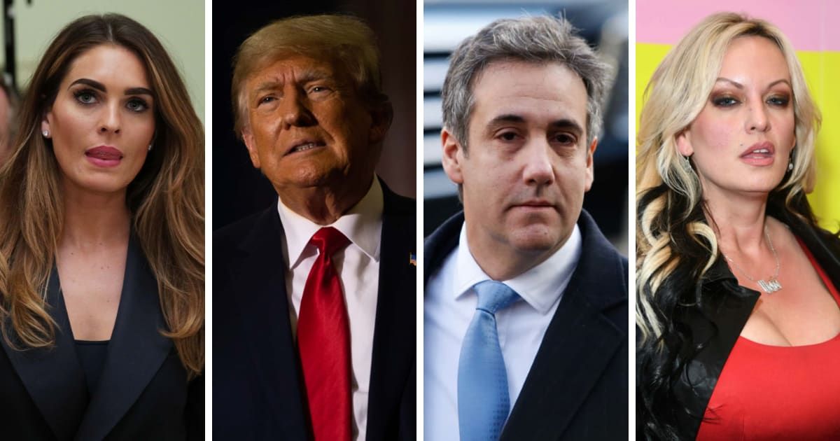 Hope Hicks cried after testifying about her conversation with Donald Trump regarding Michael Cohen's payment to Stormy Daniels (Getty Images)