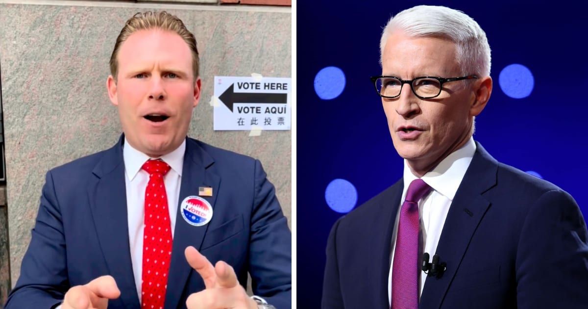 Andrew Giuliani took to social media to share his alleged bizarre bathroom encounter with Anderson Cooper (@Andrew Giuliani/Instagram, Getty Images)