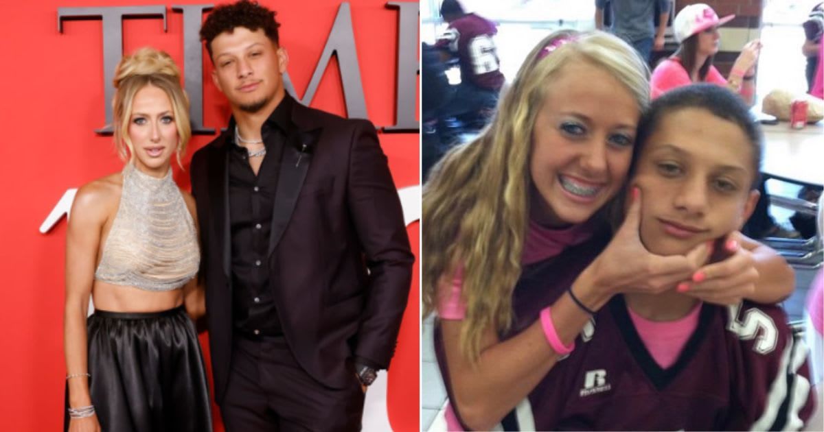 Patrick and Brittany Mahomes first met in high school in Texas in 2012 and tied the knot in a lavish Hawai'ian wedding in 2022 (Getty Images/@BrittanyLynne/X)