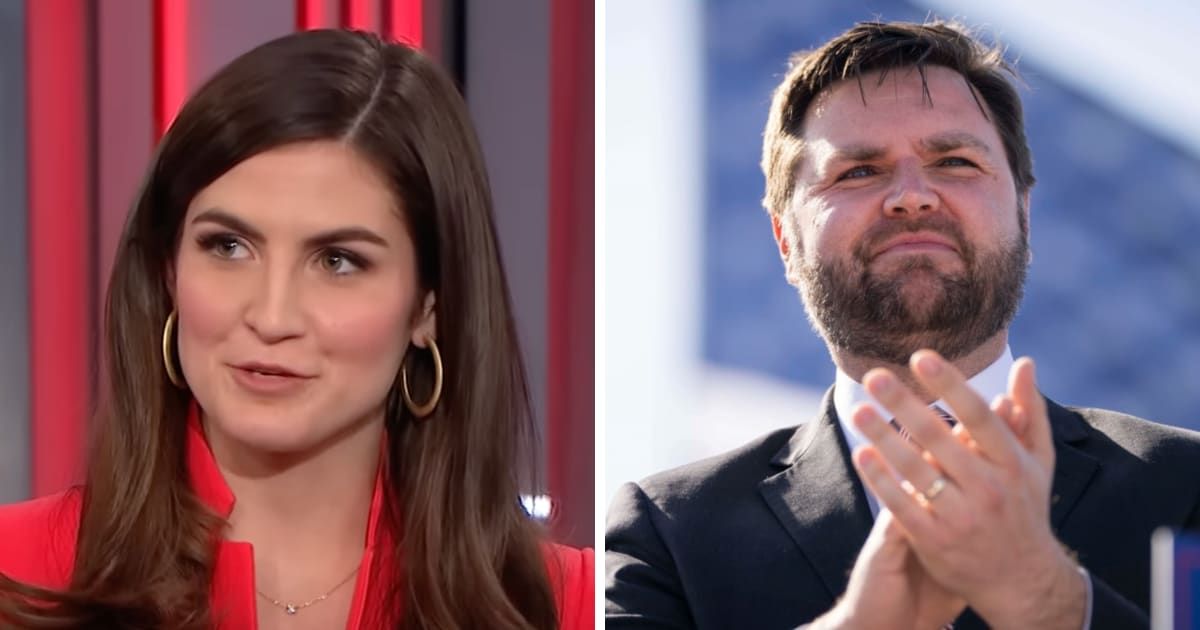 Kaitlan Collins sparked a heated debate when she confronted Senator JD Vance about what appeared to be a double standard in his stance on campus protesters versus the Jan 6 rioters(CNN/YouTube, Getty Images)