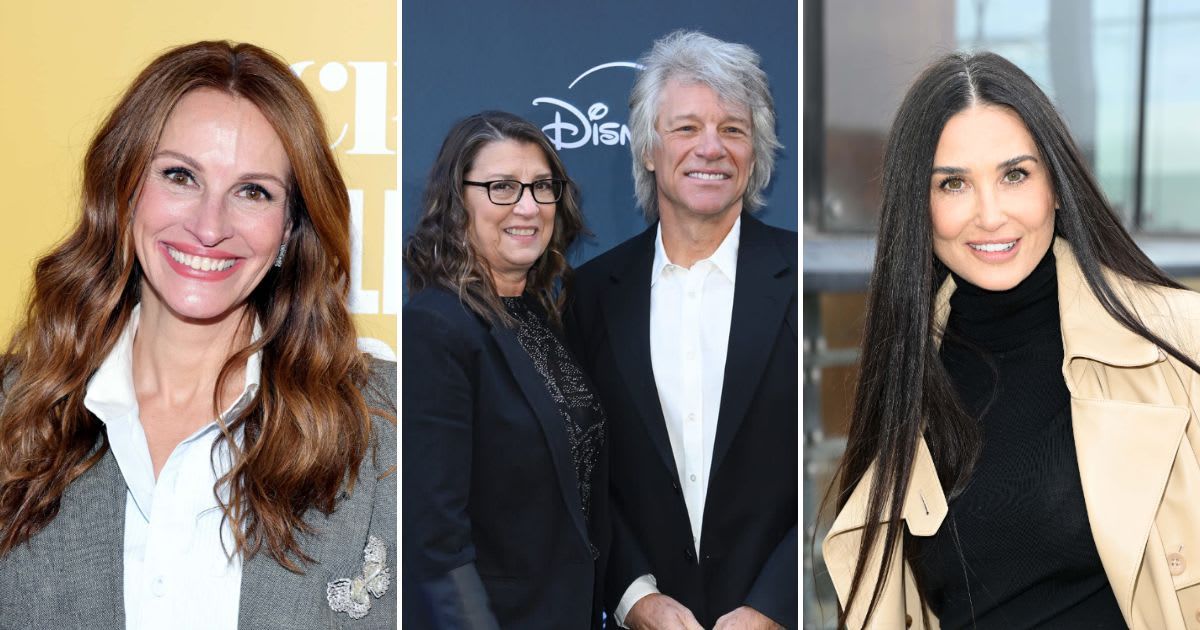 Jon Bon Jovi, who is married to Dorothea Hurley, has been spotted with Julia Roberts and Demi Moore over the years (Getty Images, Karwai Tang/WireImage, Getty Images)