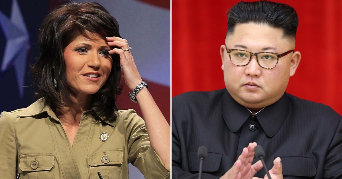In her book, South Dakota Gov Kristi Noem recalls a purported encounter with North Korean leader Kim Jong Un during her tenure in Congress (Getty Images)