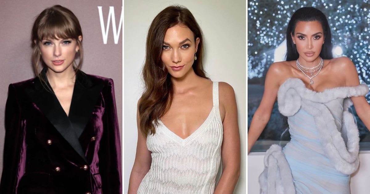 Taylor Swift's fans reacted to Kim Kardashian sharing a selfie with Karlie Kloss (Getty Images, Karlie Kloss, Kim Kardashian/Facebook)