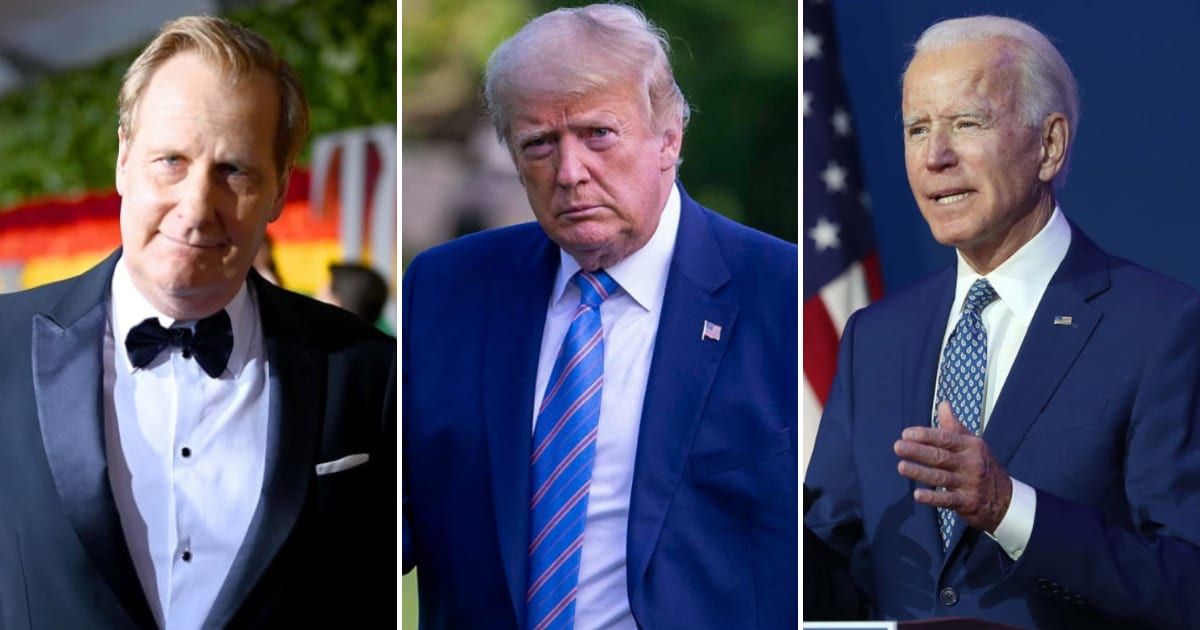 ‘Can we stop this crap’: Internet split as Jeff Daniels urges flyover state voters to realize Trump ‘talks down’ to them and vote for Biden 