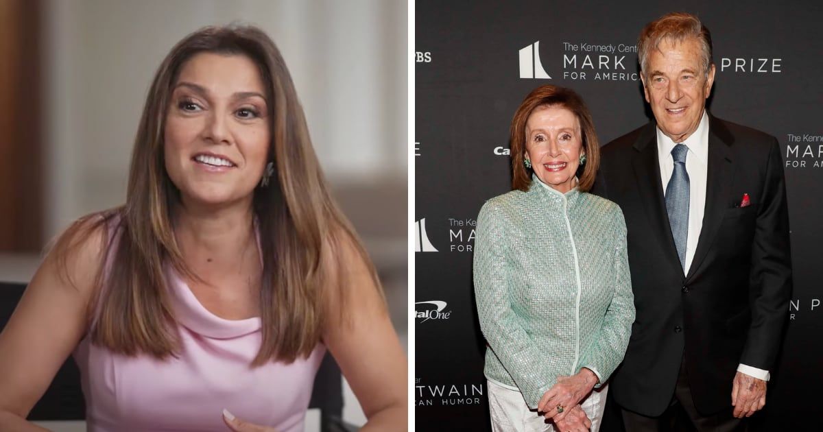 Rachel Campos-Duffy made an insensitive remark about Nancy Pelosi's husband Paul, who was brutally attacked with a hammer a few years back (Fox News/YouTube, Getty Images)