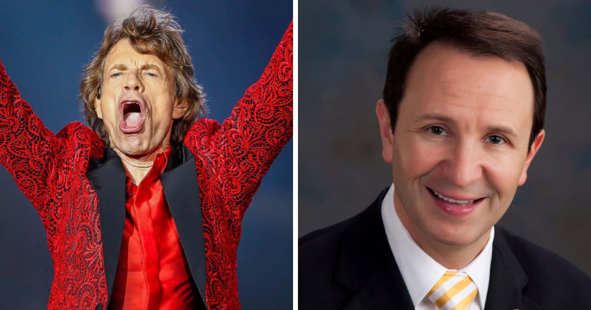 During the concert, Mick Jagger accused Gov Jeff Landry of trying to 'take us back to the Stone Age' with his policies (Getty Images, United States Congress)