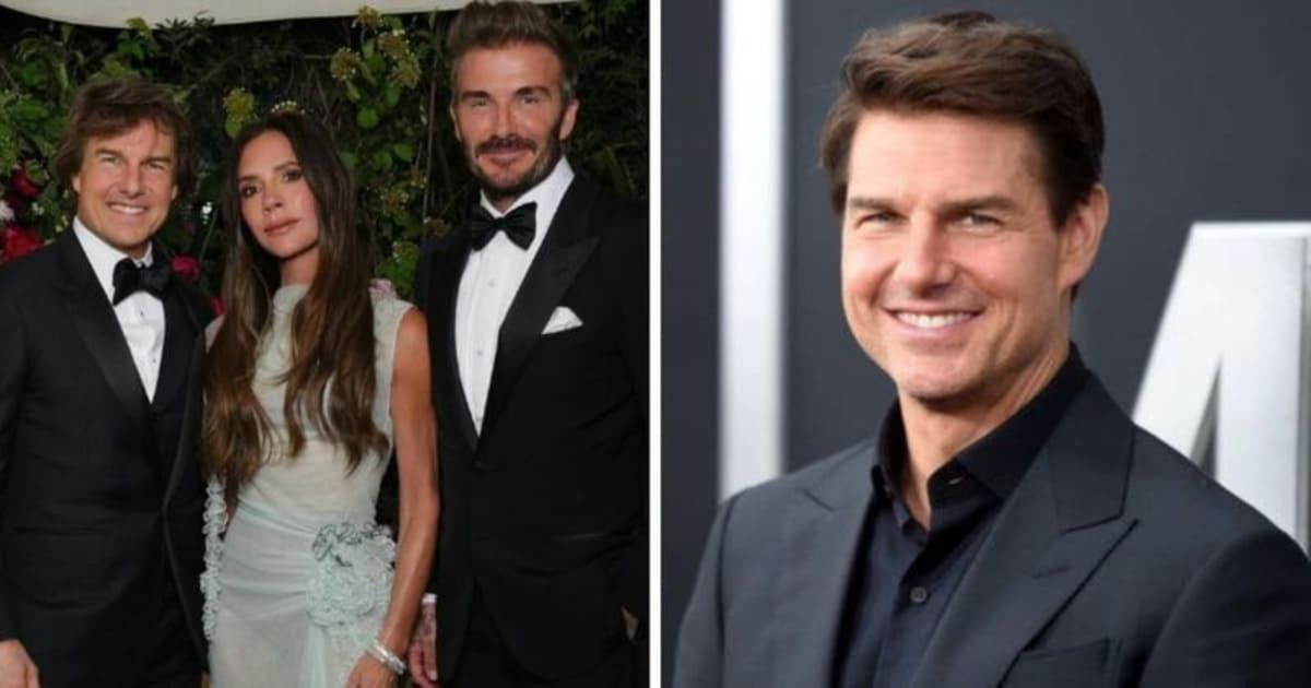 Tom Cruise attended Victoria Beckham's 50th birthday party in London last month (@victoriabeckham/Instagram, Getty Images)