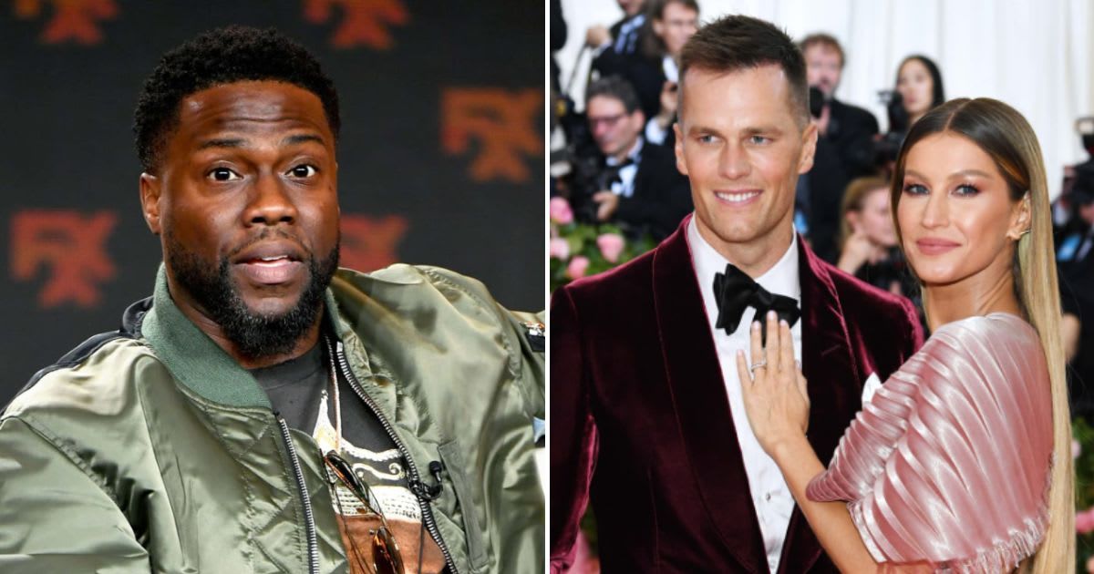 Kevin Hart roasted Tom Brady over his divorce from Gisele Bundchen at 'The Greatest Roast of All Time' event (Getty Images)