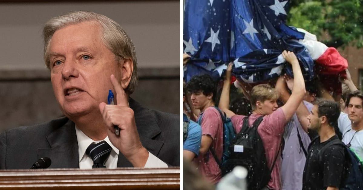 Graham recently announced he was sending Chick-fil-A to counter-protesters who had intervened during a pro-Palestinian demonstration on the UNC campus (Getty Images, GoFundMe)