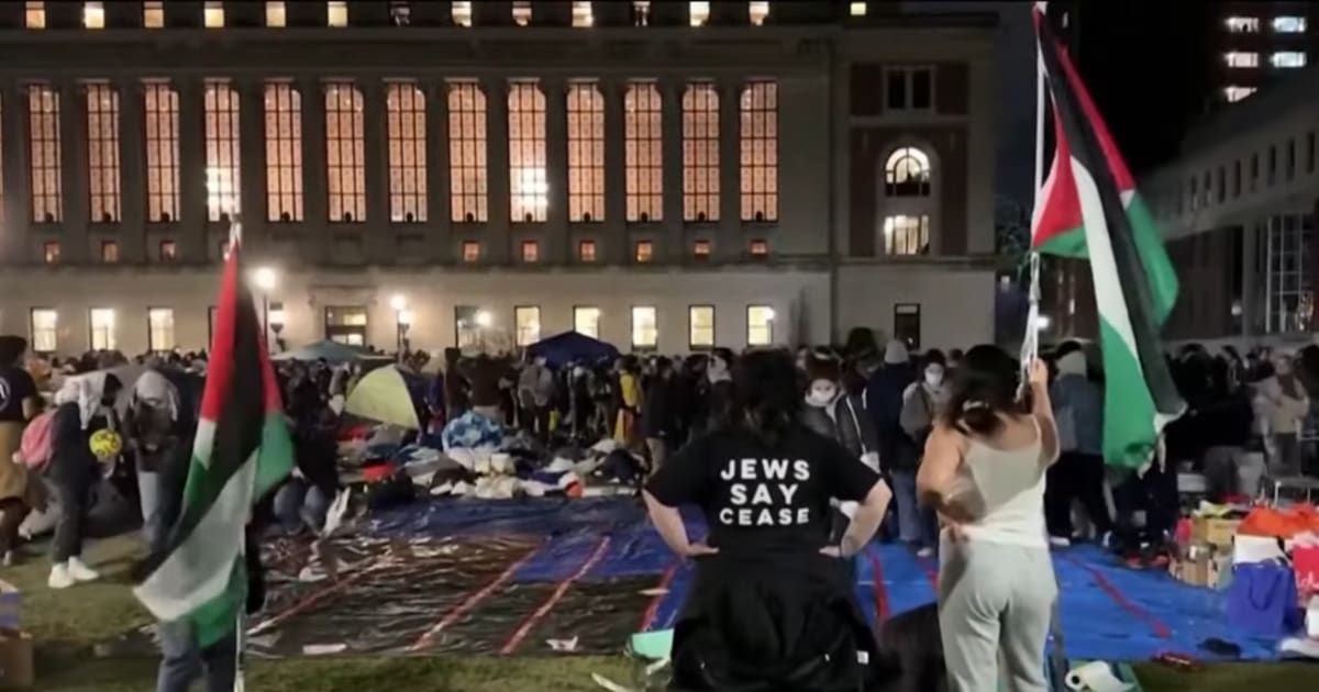 The university said that the decision to nix the ceremony was made after consulting with graduating students (YouTube/NBC News)