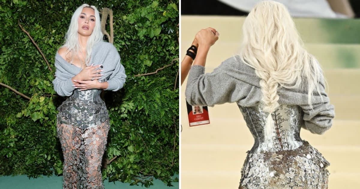 Kim Kardashian showed off her hourglass figure at the 2024 Met Gala but the Internet thinks it's upsetting ( Cindy Ord/MG24/Getty Images for The Met Museum/Vogue and Bauzen/GC Images)