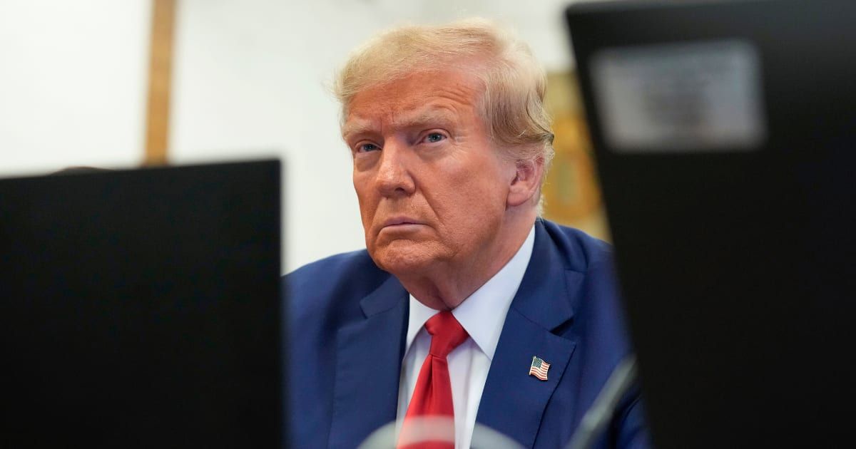 During the day's trial, Donald Trump was found in contempt of court for the tenth time and slapped a fine of $1,000 (Getty Images)