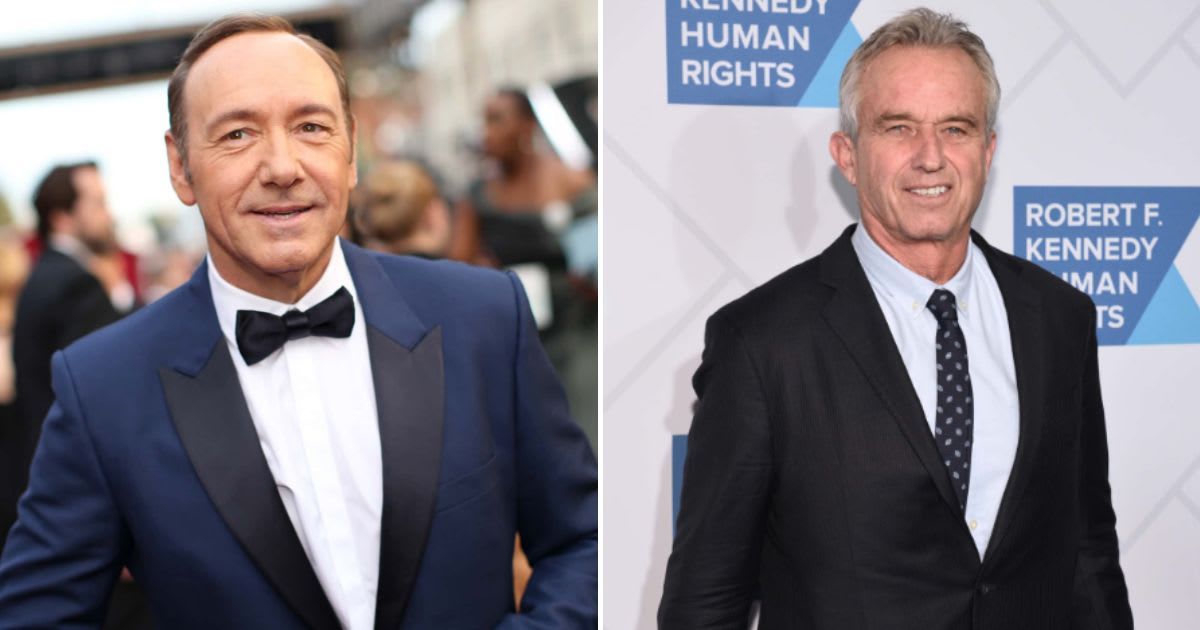 Independent presidential candidate, Robert F Kennedy Jr, received an endorsement from actor Kevin Spacey on Monday (Getty Images)