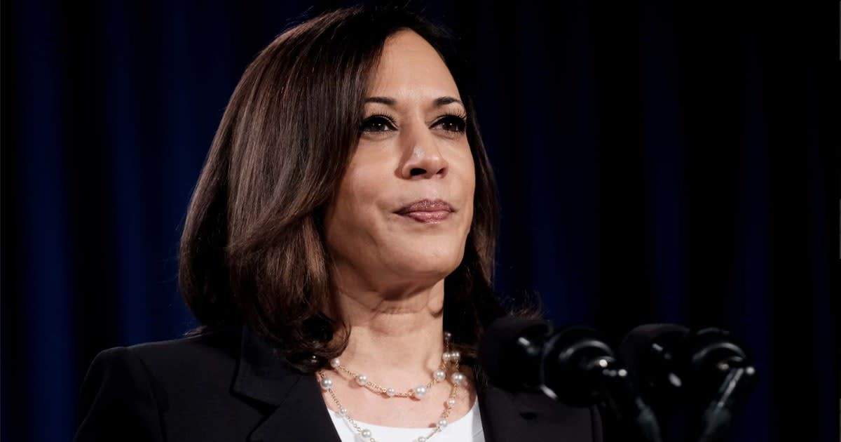 VP Kamala Harris shrugged off reporters’ questions about Hamas with a bizarre response (Getty Images)