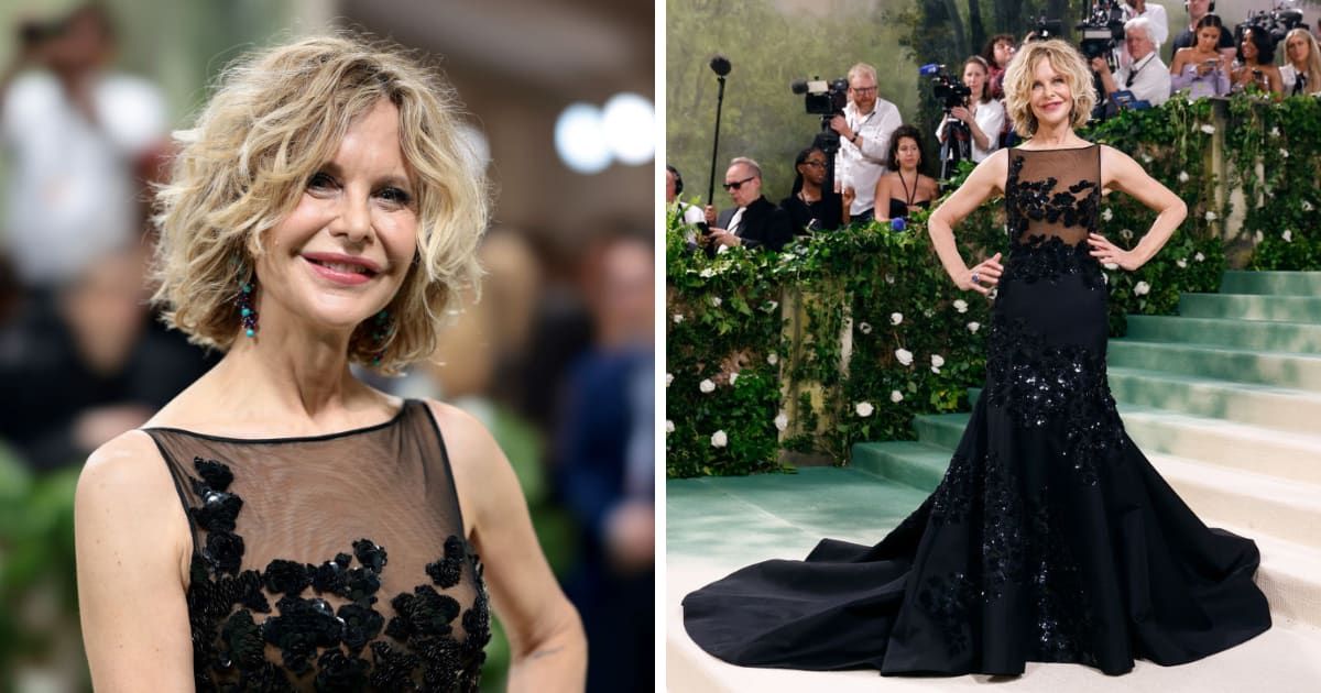 Meg Ryan, 62, delighted everyone at Met Gala after her surprise appearance in NYC (Getty Images)