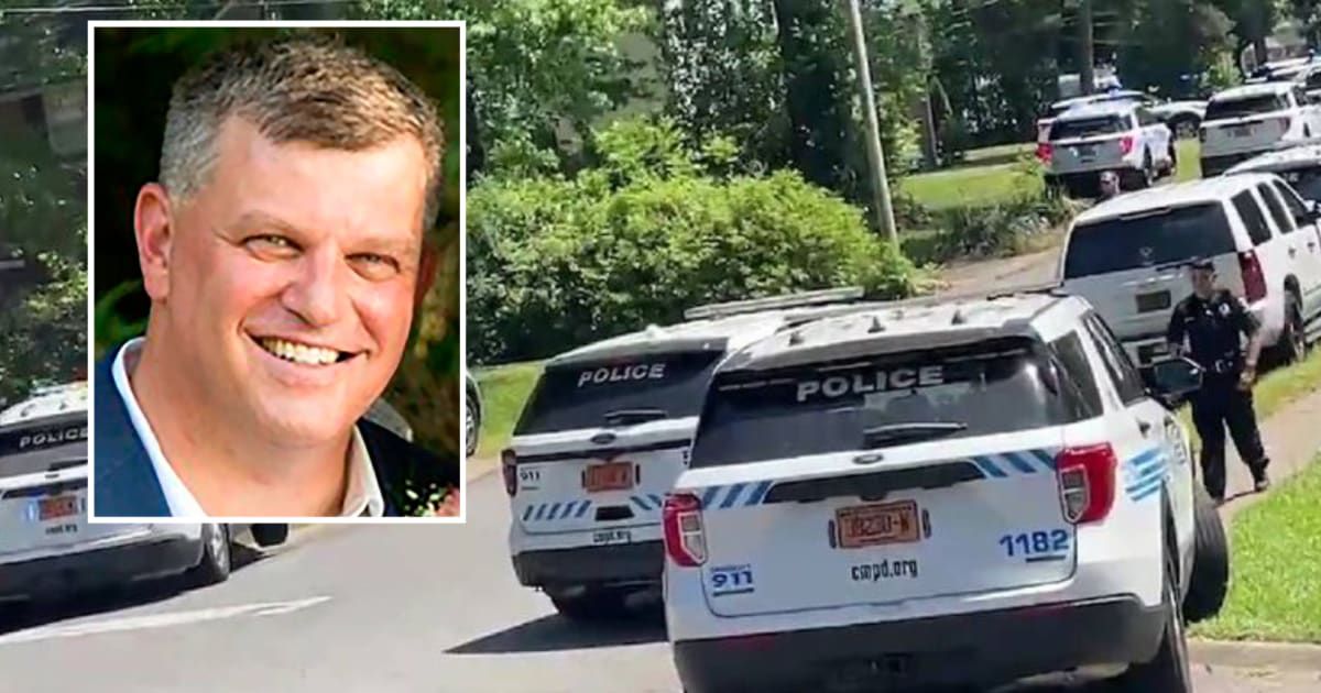 Thomas M Weeks Jr, 48, was fatally shot while he was trying to serve a warrant to a felon in North Carolina (US Marshals Service and New York Post/screengrab)