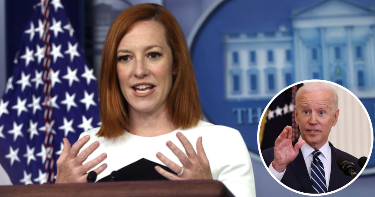 Jen Psaki claimed President Joe Biden would do better to appear on talk shows rather than press conferences (Getty Images)
