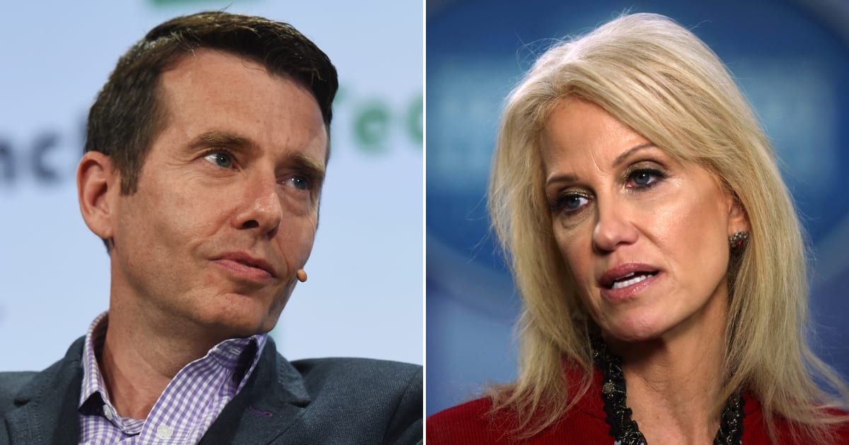 Former Obama strategist David Plouffe and former Trump campaign manager Kellyanne Conway announced their collaboration on a podcast titled 'The Campaign Managers' (Getty Images)