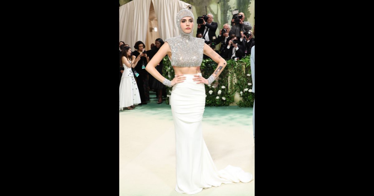 Cara Delevingne attends The 2024 Met Gala Celebrating 'Sleeping Beauties: Reawakening Fashion' (Jamie McCarthy/Getty Images)