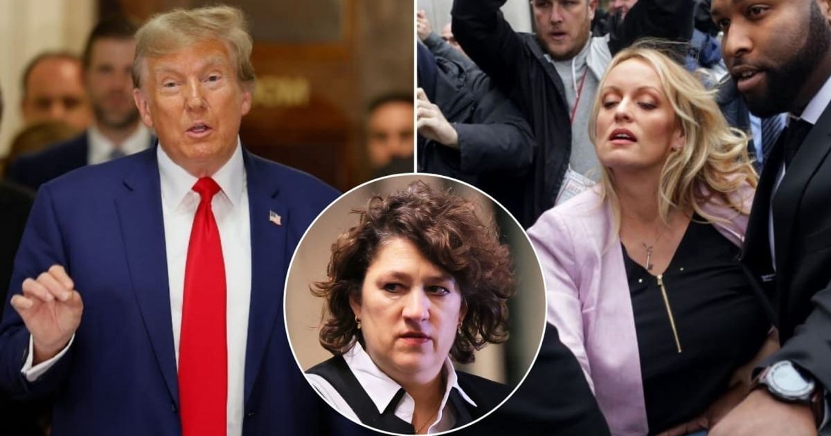 Susan Hoffinger who questioned Stormy Daniels during her bombshell testimony has a history of donating to the Democrats (Getty Images, Michael M Santiago/Getty Images)