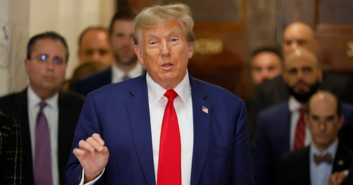 Throughout the song, it was constantly emphasized that Donald Trump was the 'first Black president' (Getty Images)