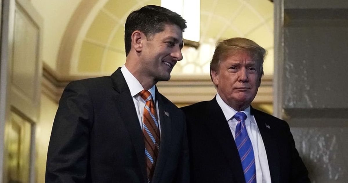 Former House Speaker Paul Ryan said he would not vote for Donald Trump in the upcoming election (Getty Images)