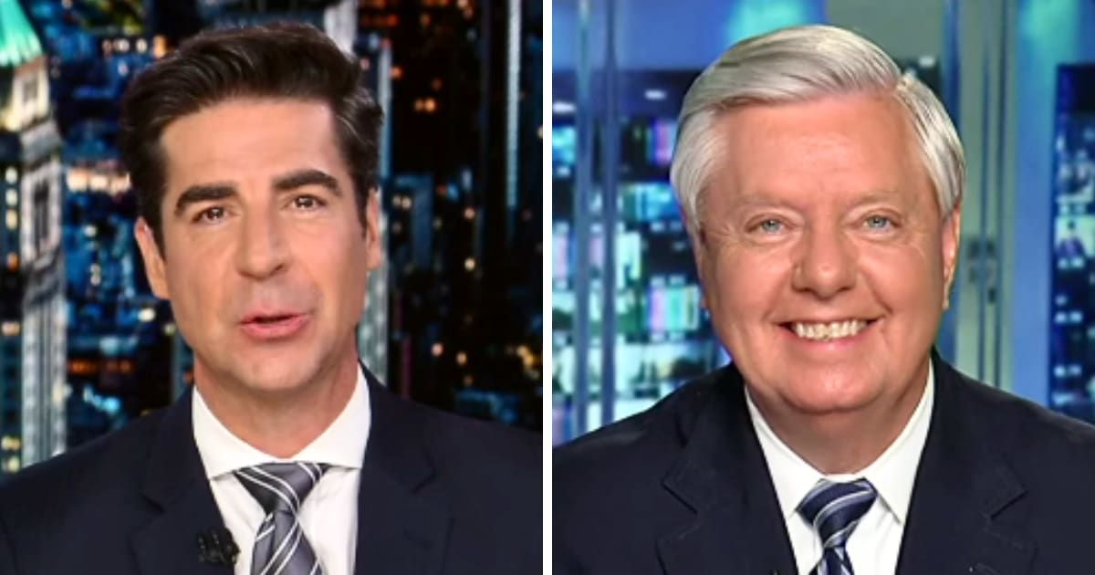 Jesse Watters recently interviewed Sen Lindsey Graham (@FoxNews/Youtube)