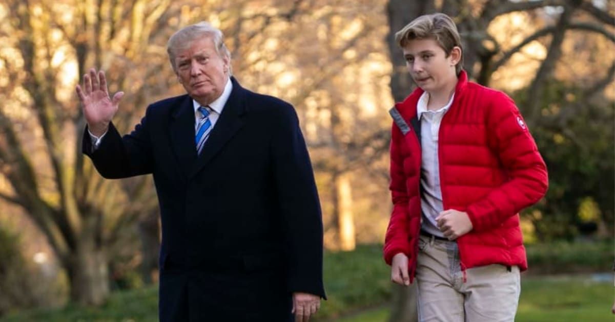 Donald Trump's youngest son, Barron Trump, is all set to step foot into the political arena in the 2024 Republican National Convention(Al Drago/Getty Images)