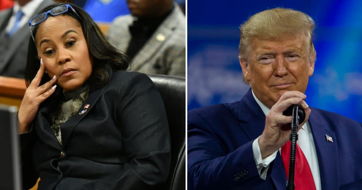 Donald Trump and eight co-defendants have appealed to Georgia's appeals court to disqualify Fulton County District Attorney Fani Willis from the election fraud case (Getty Images)