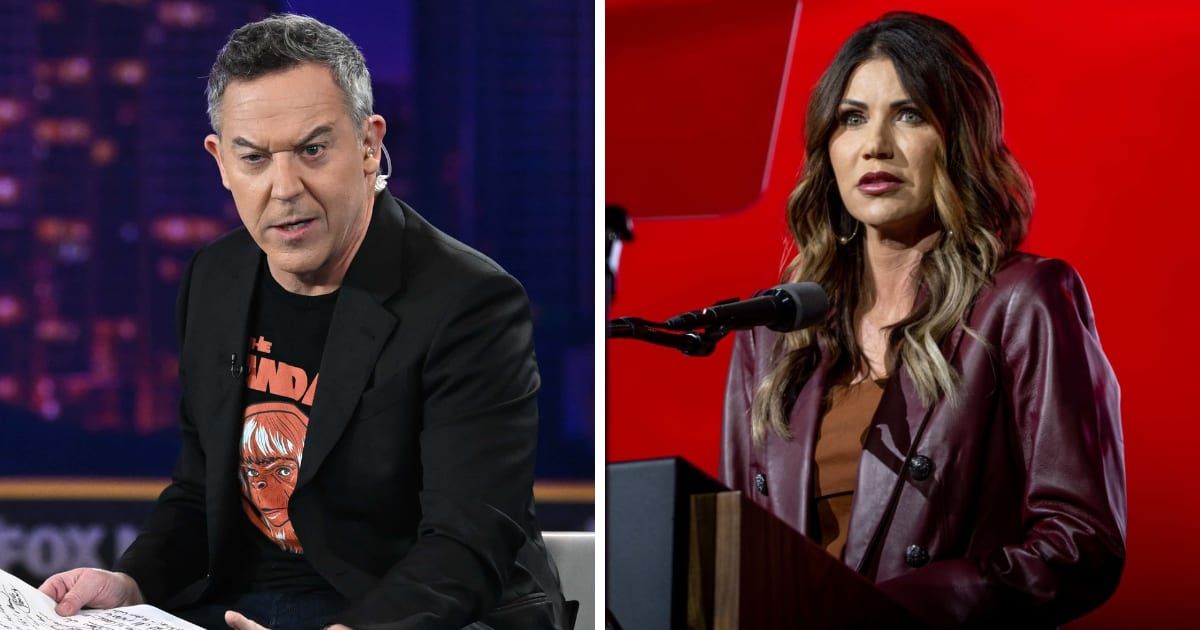 Kristi Noem was supposed to be on Greg Gutfeld's Fox News show (Getty Images)