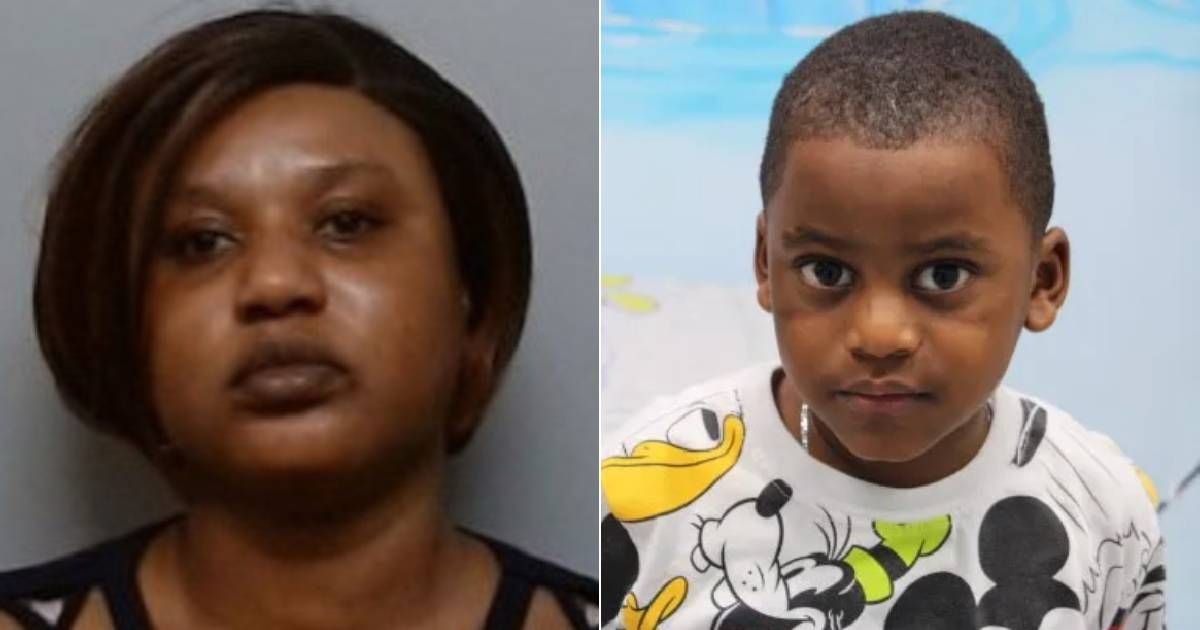 Patricia Saintizaire, 36 is charged with first-degree murder for killing her son, Bryan Boyer (WESH 2 News video screengrab, PCSO)