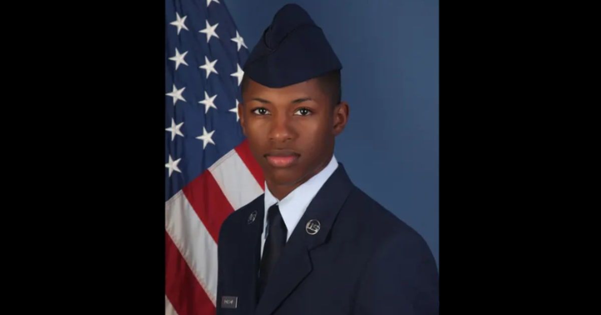 US Air Force Senior Airman Roger Fortson, 23, was shot dead by deputies responding to a disturbance call at a Florida apartment (US Air Force)