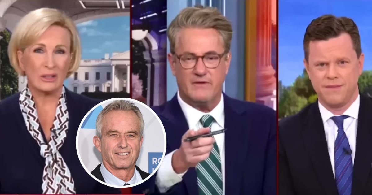 'Morning Joe' panel mocked Robert F Kennedy Jr over his recent claim that a worm ate part of his brain (MSNBC; Getty Images)