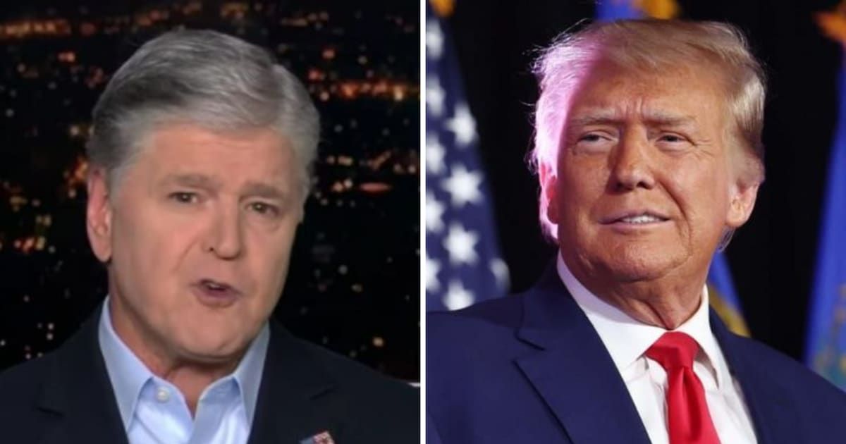 Sean Hannity slammed prosecutors in Donald Trump's hush money trial on 'Fox & Friends' (@FoxNews/YouTube and Getty Images)