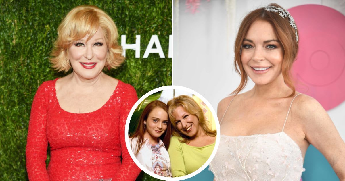 Lindsay Lohan was cast as Bette Midler's daughter in the 'Bette' sitcom (Getty Images, Inset: CBS via @lindsaylohan/Instagram)