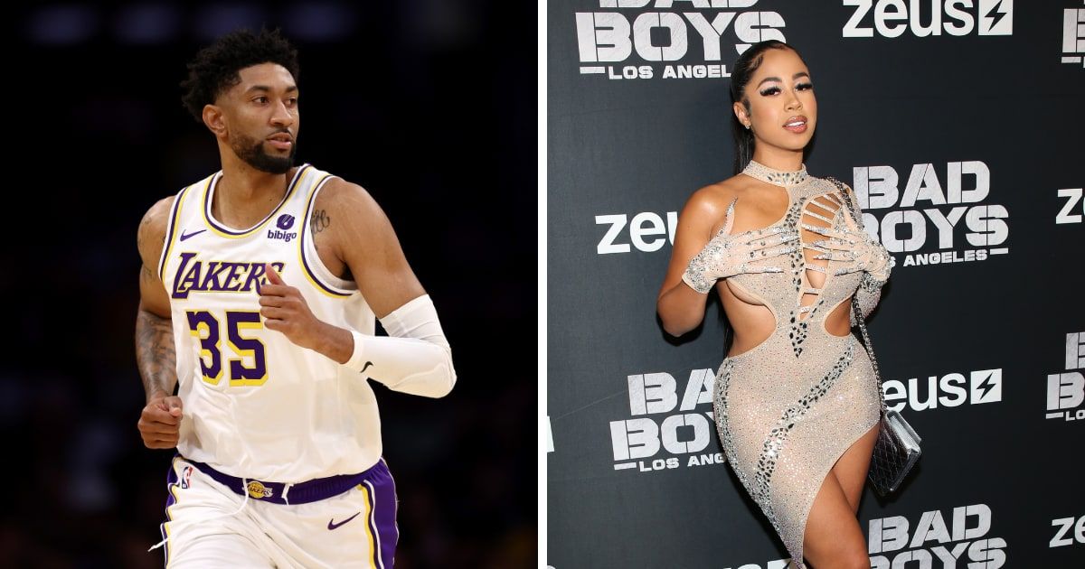 Yasmine Lopez, the ex-girlfriend of Christian Wood, has accused the NFL star of domestic violence (Katelyn Mulcahy/Getty Images and Paul Archuleta/Getty Images)