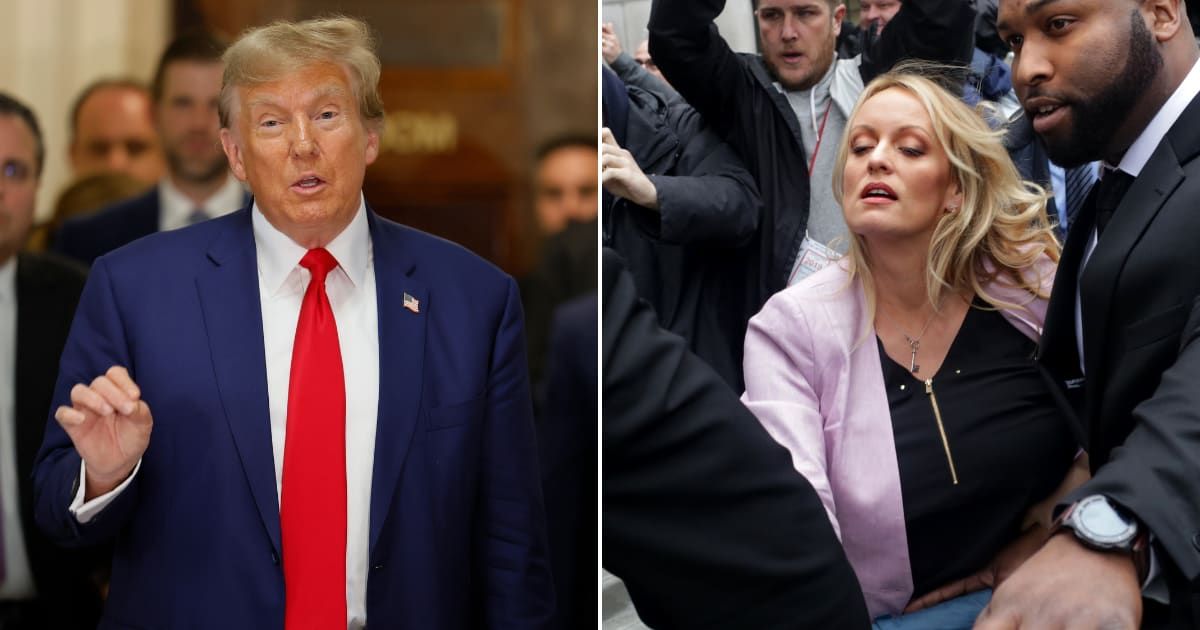 Donald Trump's defense attorney tried to find inconsistencies in  Stormy Daniel's story about her 2006 encounter with him (Getty Images)