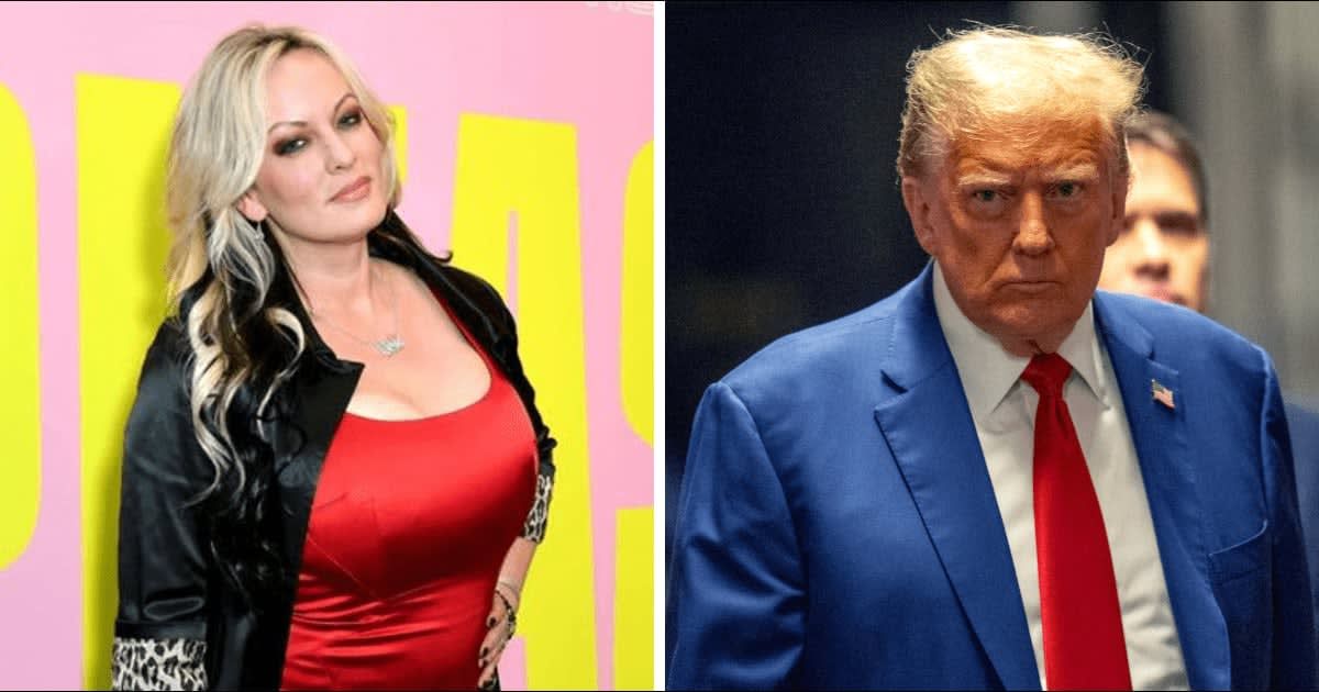 Stormy Daniels claims she can communicate with dead people during her testimony against Donald Trump (Getty Images)