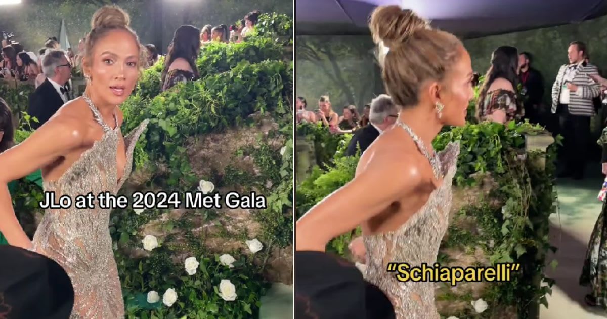 Jennifer Lopez found herself at the center of controversy after a viral video captured a brief and seemingly dismissive interaction between her and a reporter at the 2024 Met Gala (@heyyyitsaika/TikTok)