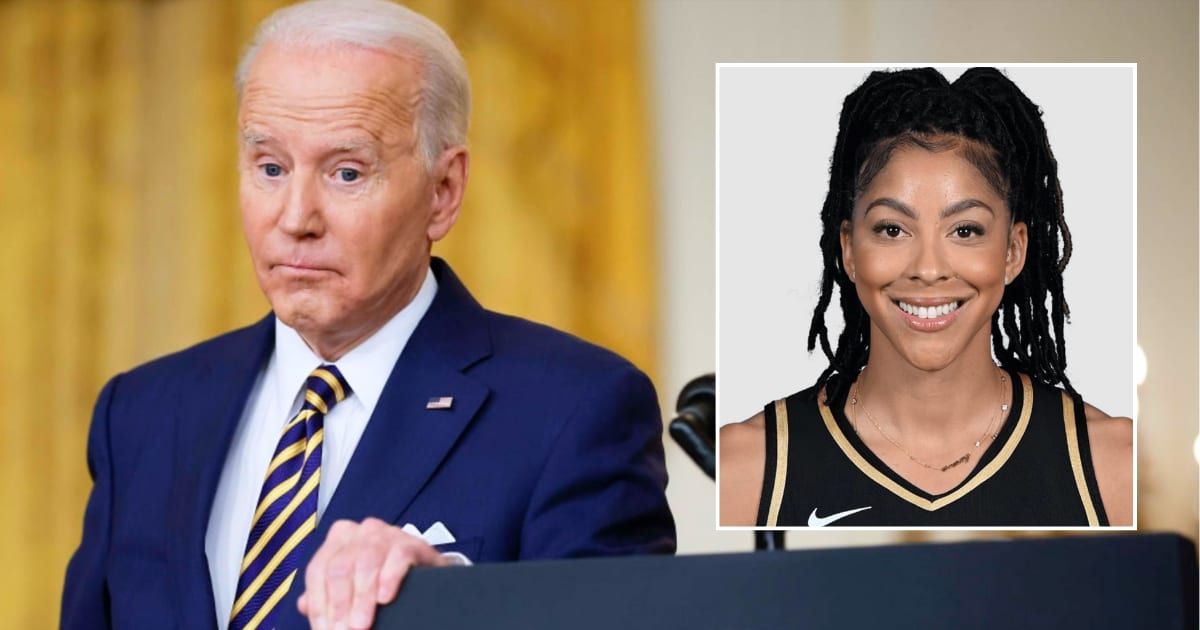 Joe Biden's latest gaffe regarding Candace Parker drew mockery on social media (Getty Images, WNBA)