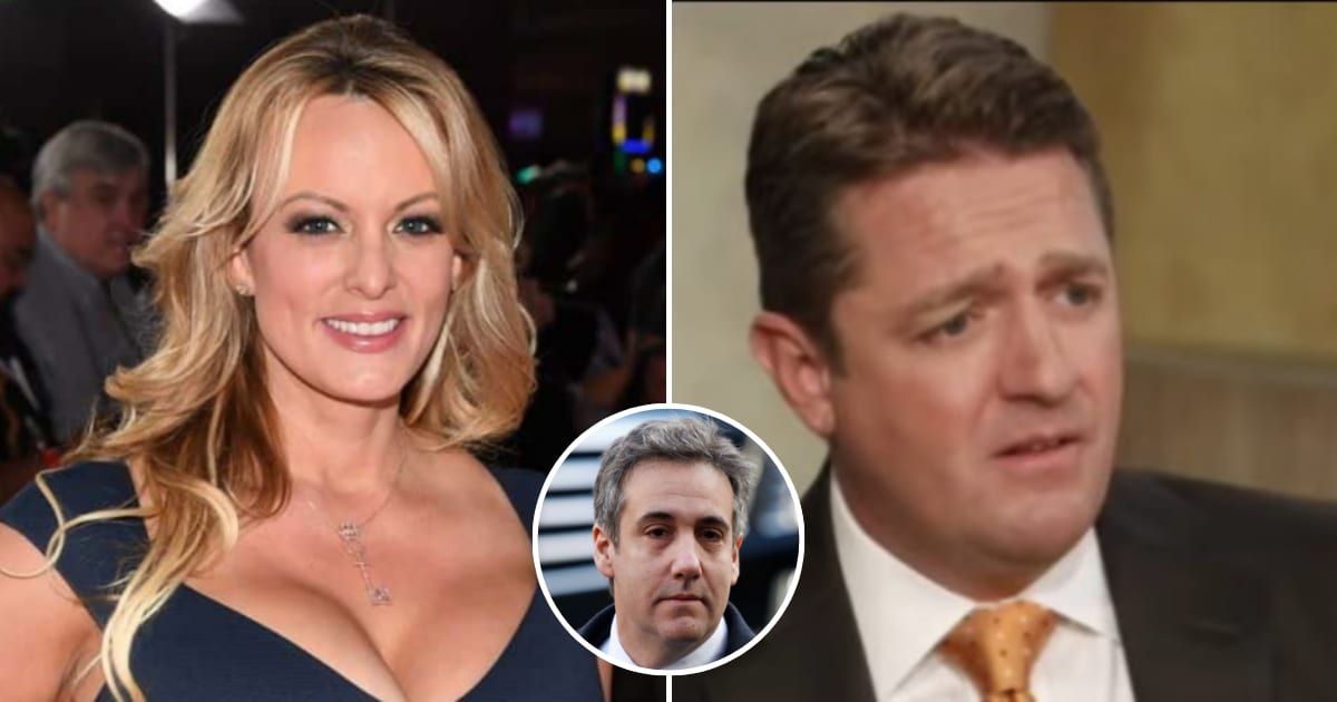 In a recorded phone call, Stormy Daniels' then-attorney Keith Davidson revealed Daniels' desire for money (Getty Images, CBS New York/YouTube)
