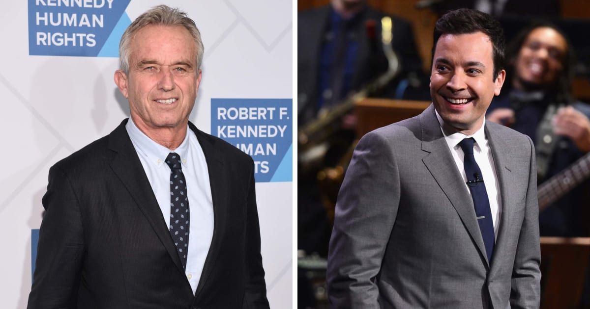 Jimmy Fallon joked that all of Robert F Kennedy Jr’s bright ideas came from the dead worm that was inside his brain (Getty Images)