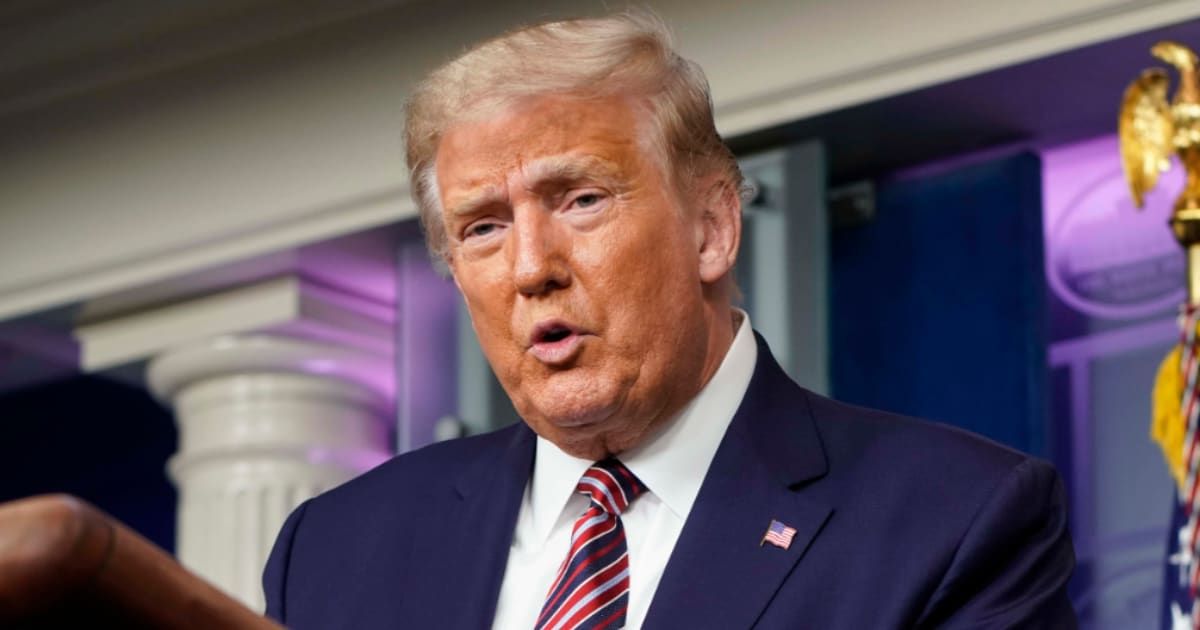 Donald Trump met with top oil executives at a private meeting in Florida last month (Getty Images)