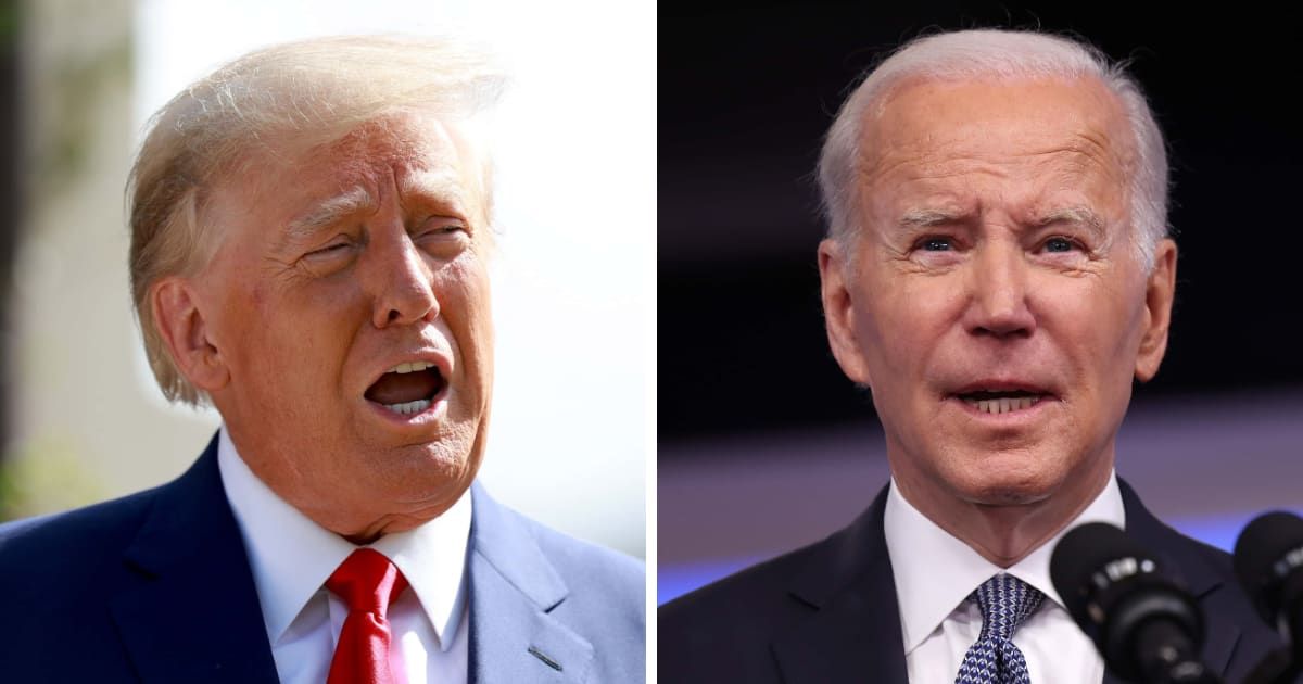 Donald Trump criticized President Joe Biden's threat to halt weapon supply to Israel (Getty Images)