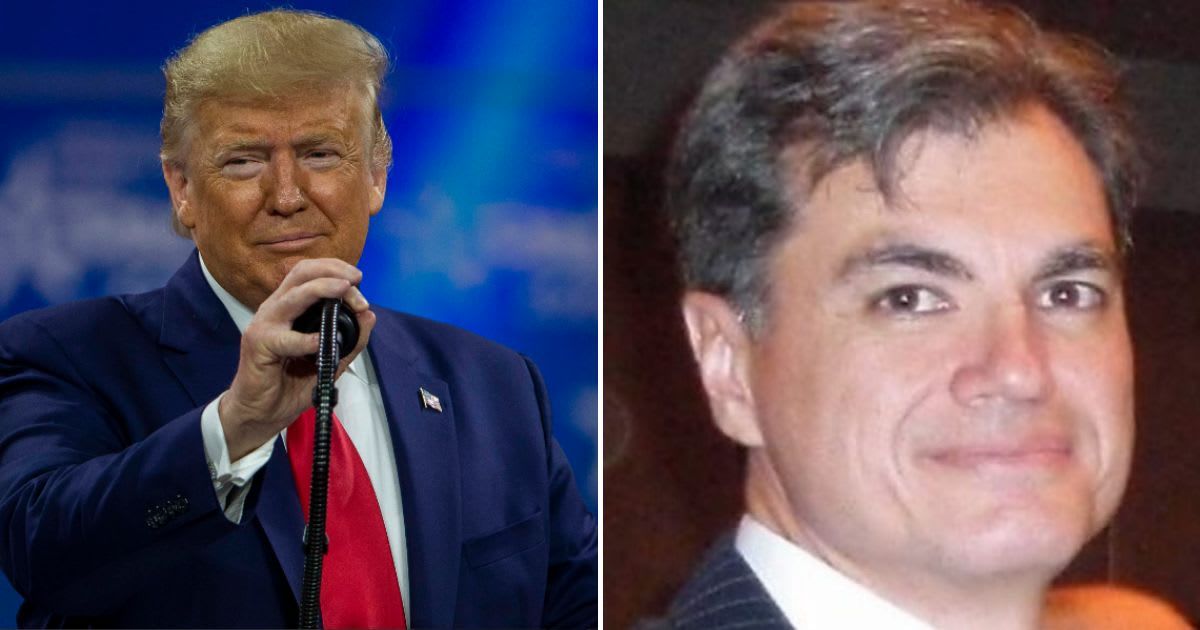 Former President Donald Trump accused Judge Juan Merchan of being 'corrupt' while talking to reporters at the end of Thursday's hush money criminal trial proceedings (Getty Images, Juan Merchan/LinkedIn)