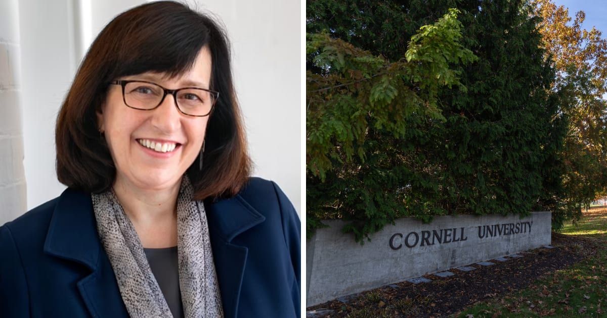 In an email circulated throughout the university, Martha Pollack emphasized that her resignation was a personal choice (Cornell University/Website, Matt Burkhartt/Getty Images)