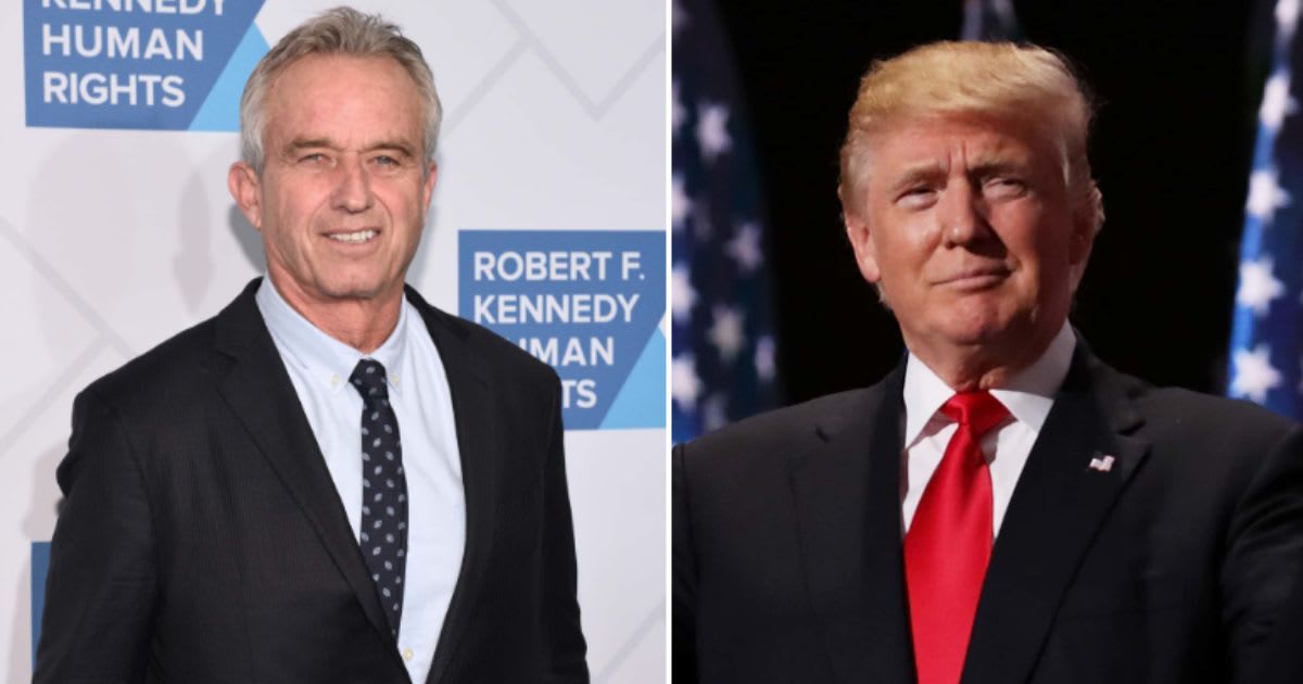 Independent presidential candidate Robert F Kennedy Jr challenged former President Donald Trump to a debate at the upcoming Libertarian National Convention in Washington DC on May 24 and 25 (Getty Images)