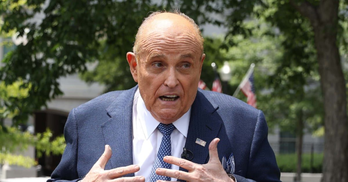 Rudy Giuliani was suspended from his radio show for ranting about the 2020 election (Getty Images)