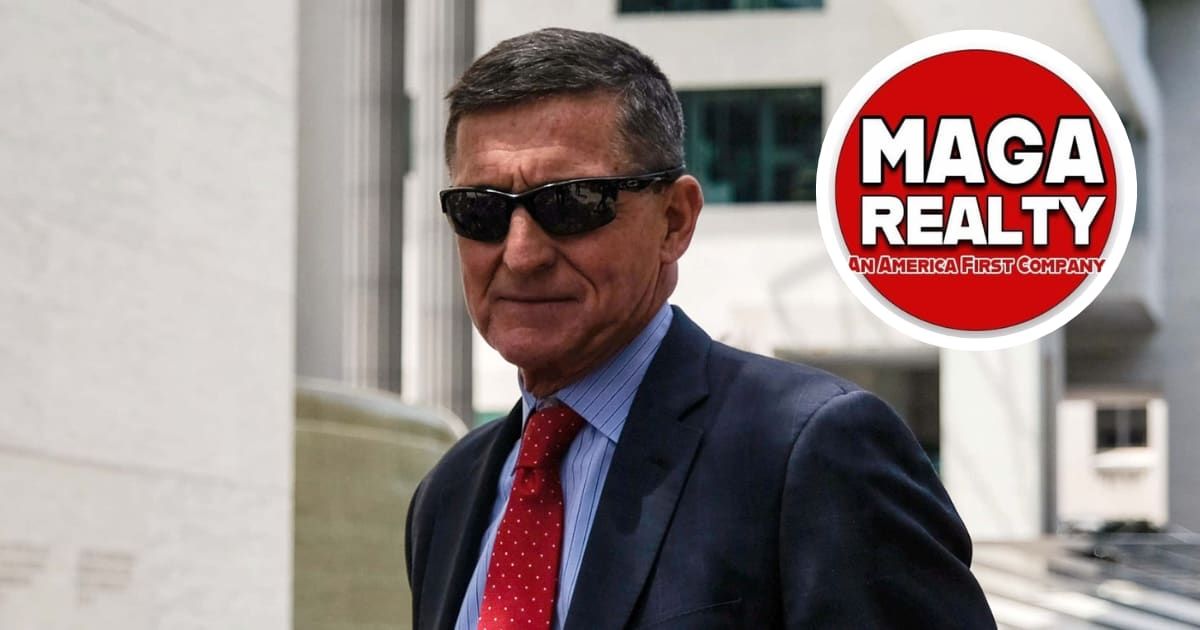Michael Flynn is promoting MAGA Realty (Getty Images, MAGA Realty/X)
